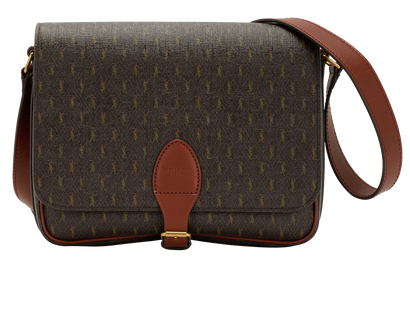Monogram Satchel, &pound;750, Handbags, Brown, Canvas/Leather, Front view